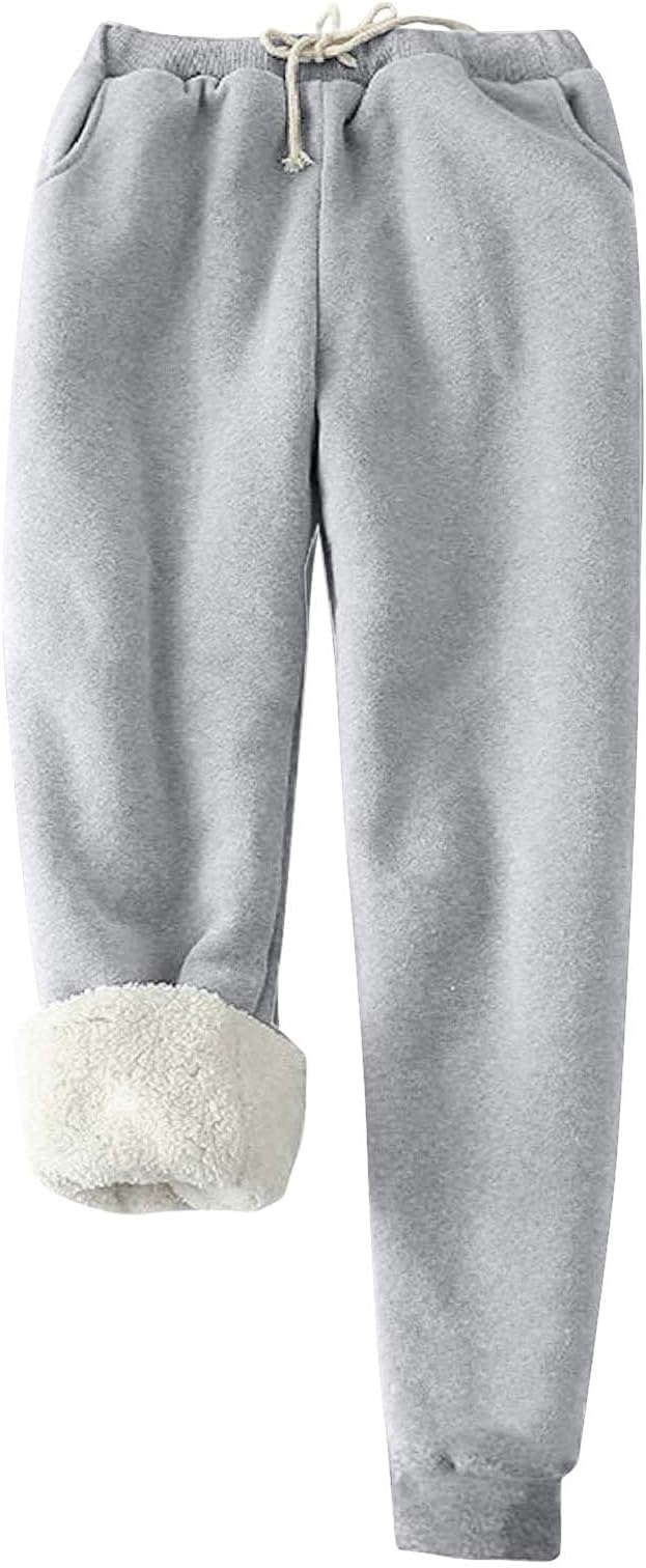 Pantalón de Chándal Térmico para Mujer | Joggers con Forro de Borreguito (Sherpa)